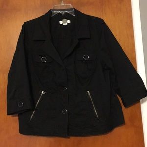 Cj banks black blazer 1X